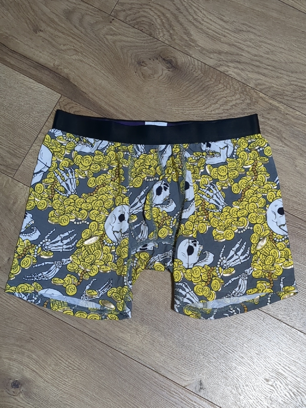 MeUndies Skull Gold Coin Treasure Boxer Briefs Underwear Mens Size Medium